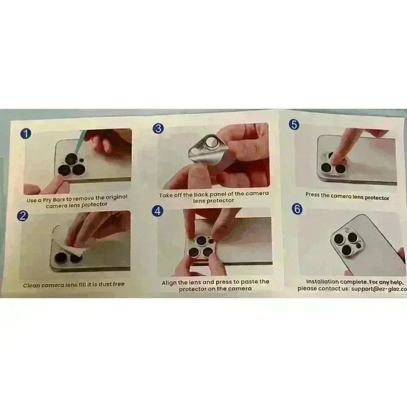 Ez-Glaz iphone 15Pro Max Camera Lens Protector - Picture 7 of 10